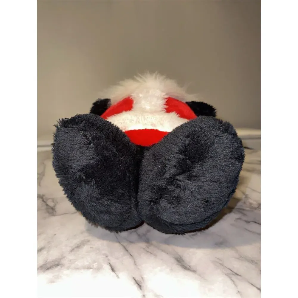VINTAGE 1984 Rennoc Standing Fat Santa Plush Figure Chubby 15x8